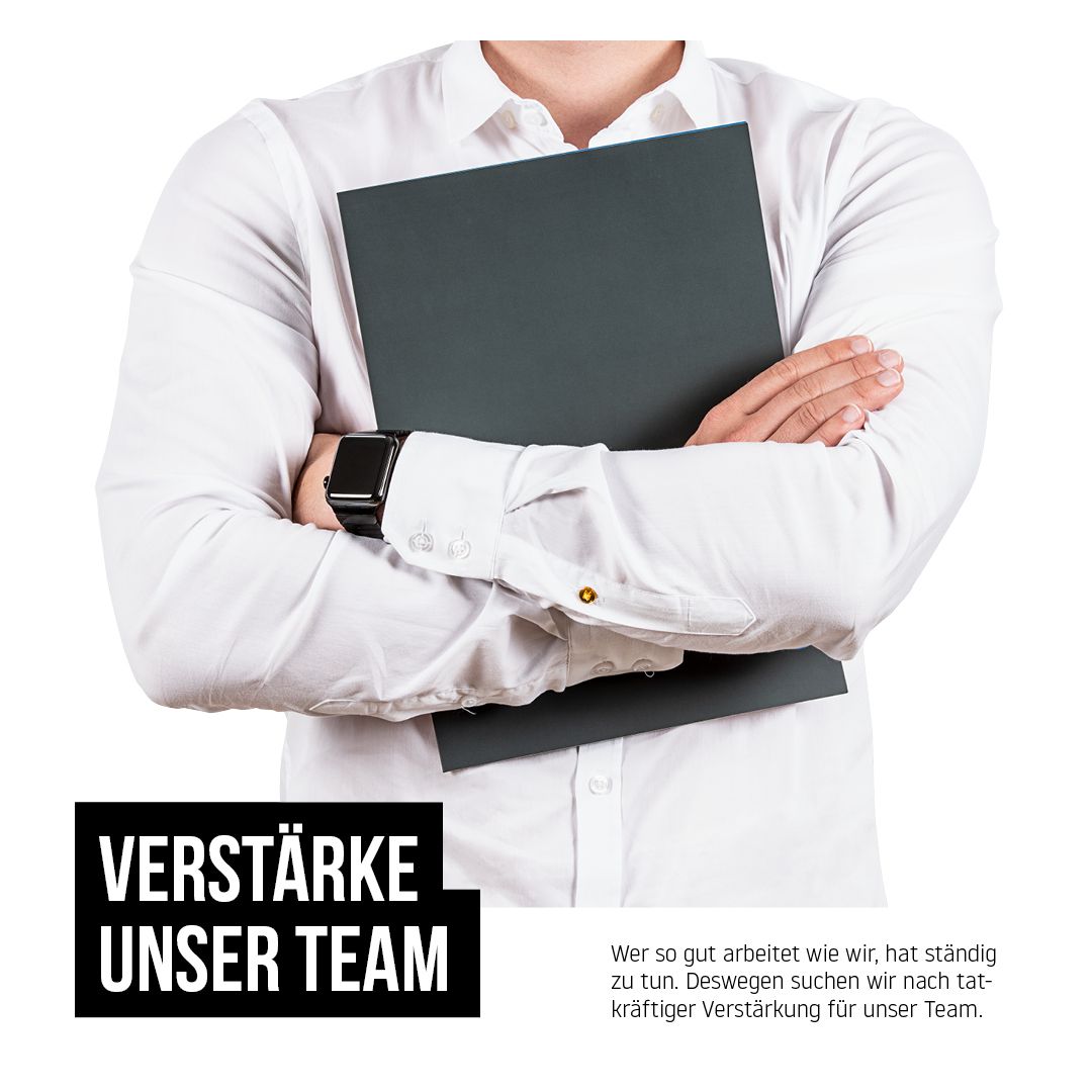 Instagram-Anzeige Verstärke unser Team